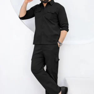 Matte Black - Premium Safari Suit