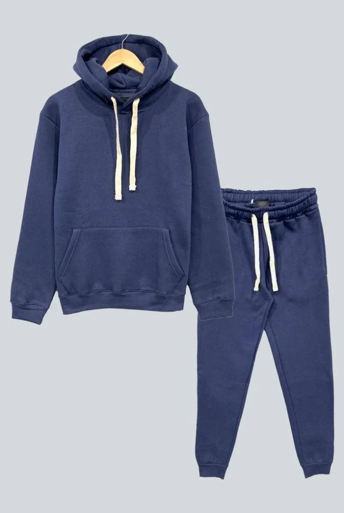 Dark Blue Fleece TrackSuit for Men