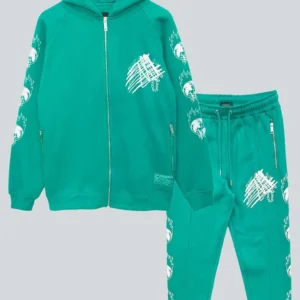 Green Fleece TrackSuit for Men